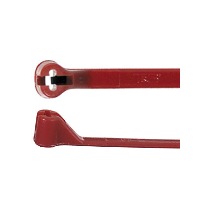 3-5/8 Inch 18 Lb Thomas and Betts Ty-Rap Colored Nylon 6/6 Cable Tie Red
