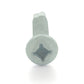 #8 x 1 Inch Painted Self-Drilling Pan Head Square Drive Screws - White