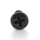 #8 x 1-1/4 Inch Sheet Metal Screw Oval Head Phillips Steel Black Oxide Type Ab Threads