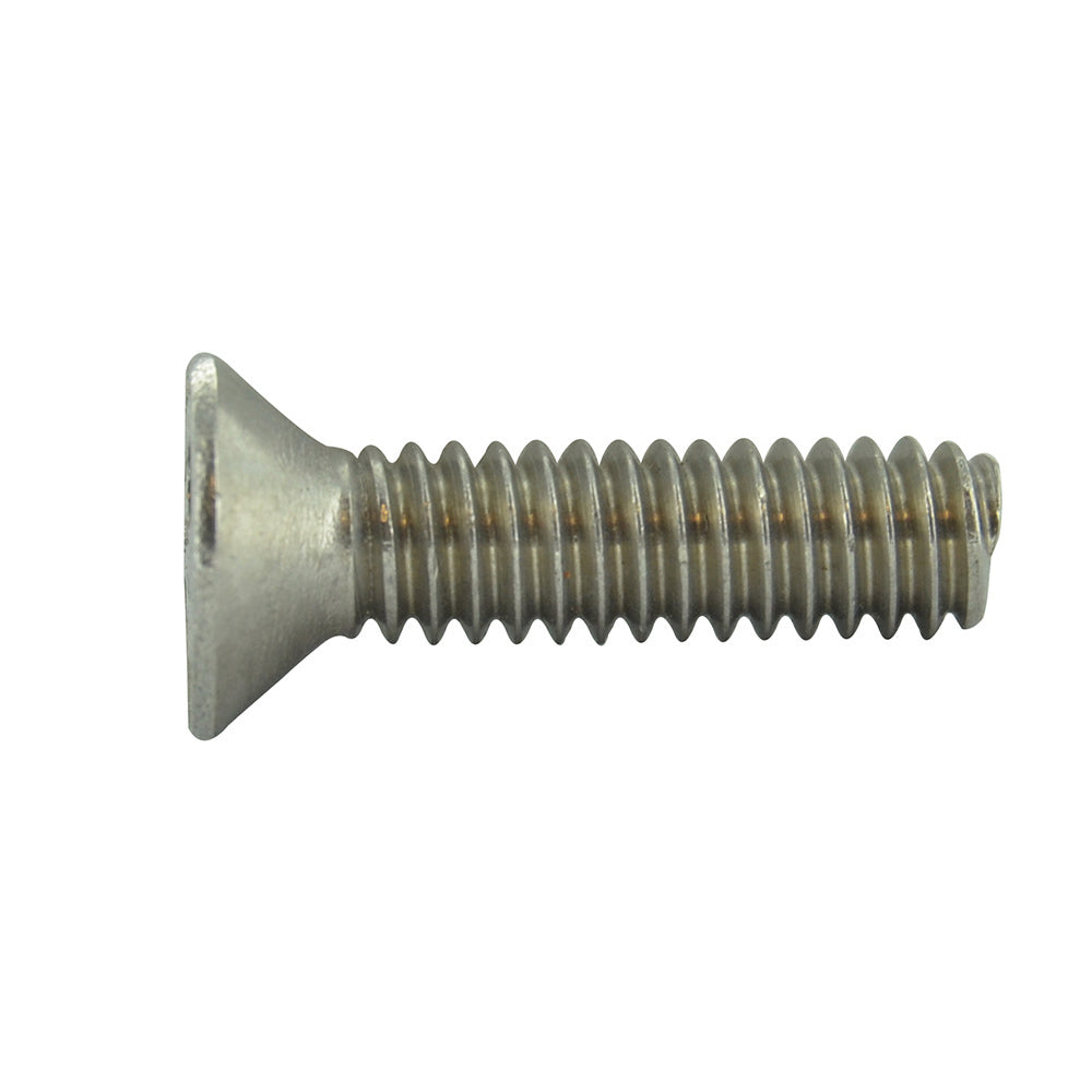 1/4-20 x 1/2 Inch Stainless Steel Spanner Flat Head Tamper Resistant Machine Screw