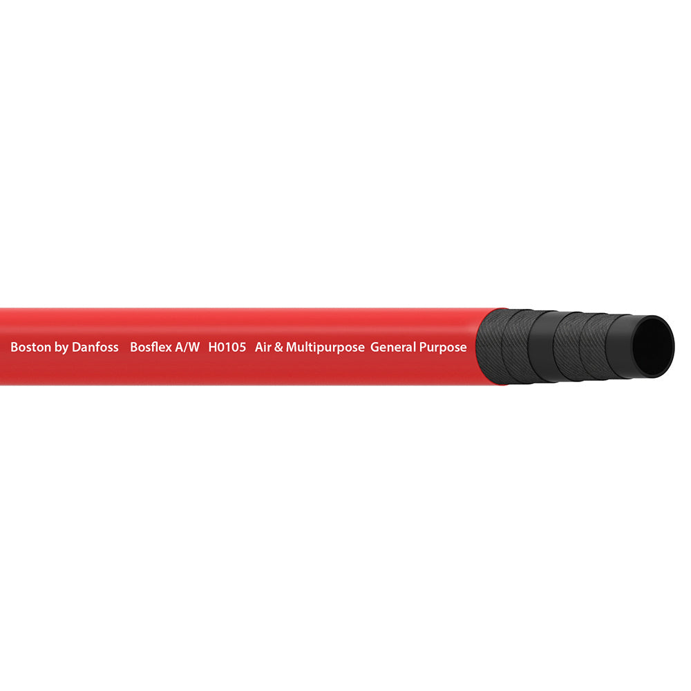 1/2 Inch ID x .81 Inch OD Red EPDM Low Pressure General Purpose Air/Water Hose
