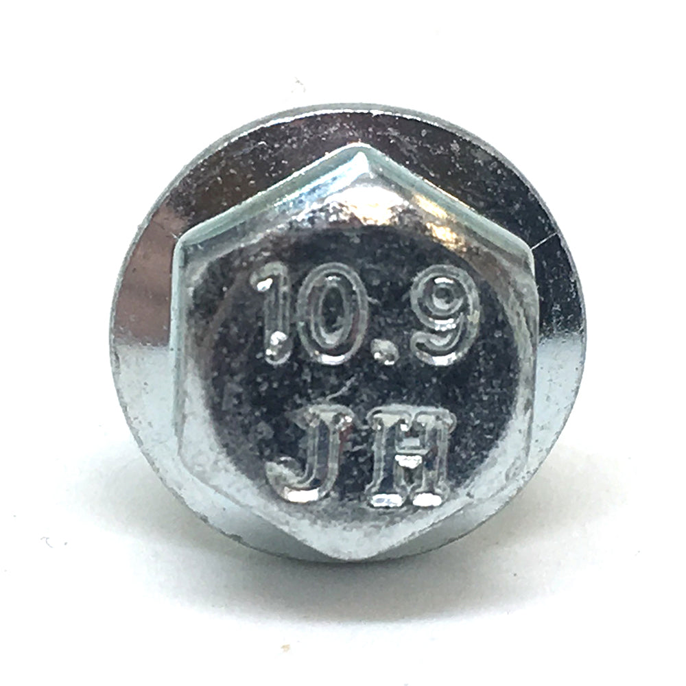 M6 x 1 x 25 mm Coarse Zinc Plated Class 10.9 JIS Indented Hex Flange Bolt