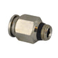 5/16 Inch (M8) Tube x 3/8 Inch Pipe Straight Male Connector - Universal Thread