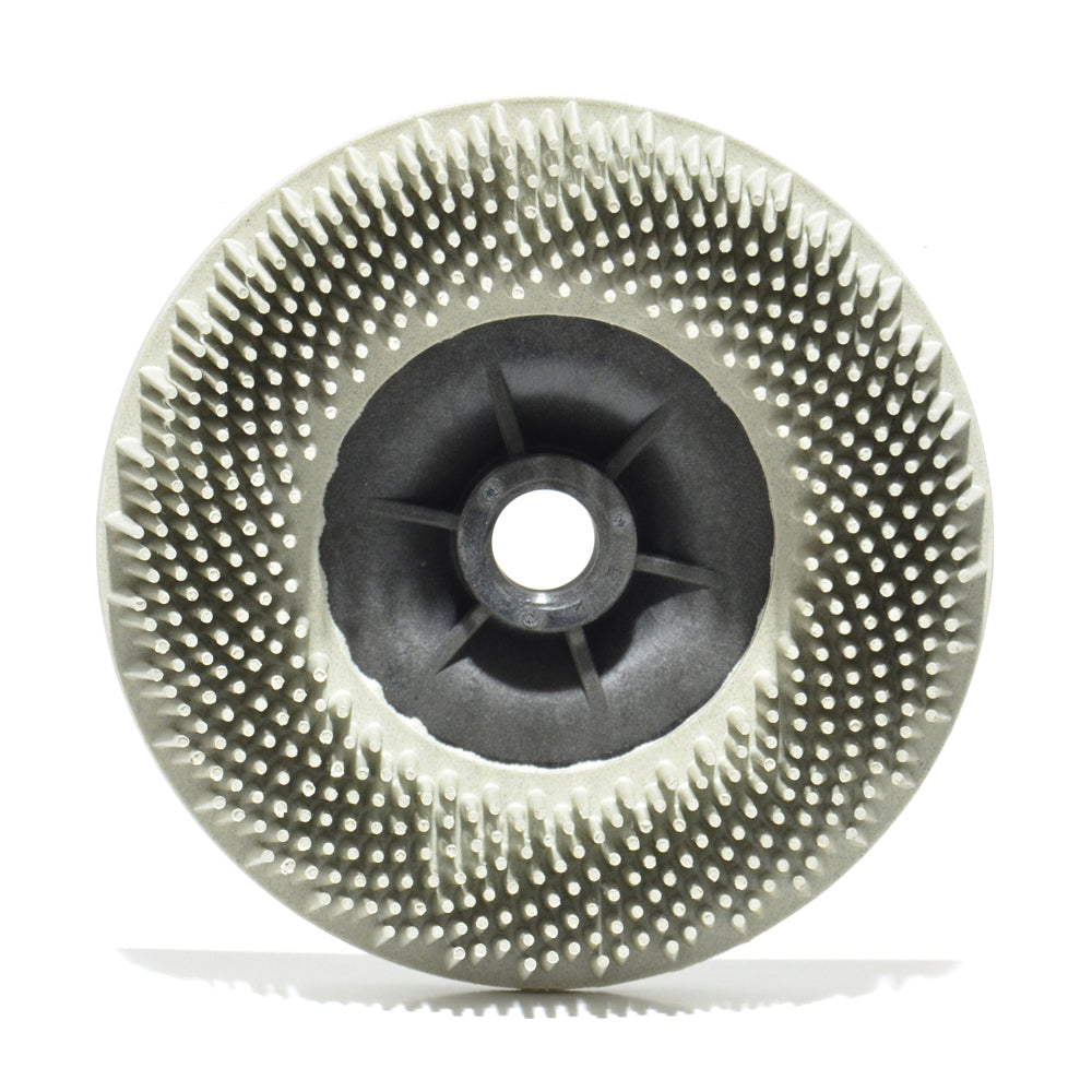 4-1/2 Inch x 5/8-11 Scotch-Briteâ„¢ Bristle Disc Grade 120 Ceramic Abrasive Grain White
