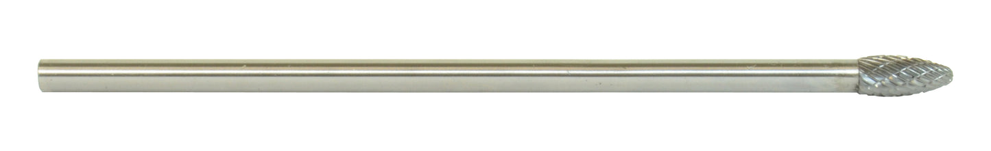 5/16 Inch Flame 1/4 Inch x 6 Inch Shank Sh-2L6 Miniature Carbide Bur