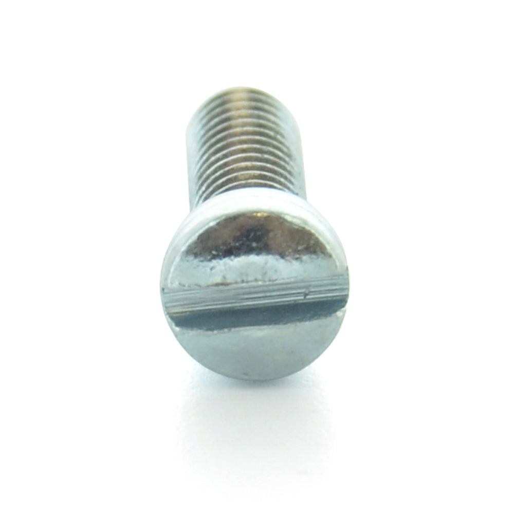 #10-32 x 3/4 Inch Fine Zinc Plated Steel Slotted Drive Fillister Head Machine Screw