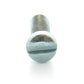 #10-32 x 1/2 Inch Fine Zinc Plated Steel Slotted Drive Fillister Head Machine Screw