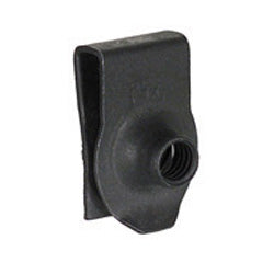 M5 x 0.8 Black Extruded Short Throat Foldover U-Type Nut General Purpose/Gm - 11500656