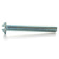 #10-32 x 5/8 Inch Fine Zinc Plated Steel Slotted Drive Round Head Machine Screw