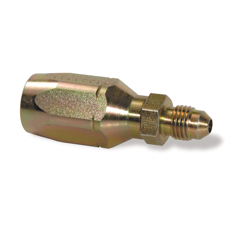 3/8 Inch x 3/8 Inch Jic 37 Degree Male Rigid Yellow Zinc 247 N Series Weatherhead Field Attachable Coupling