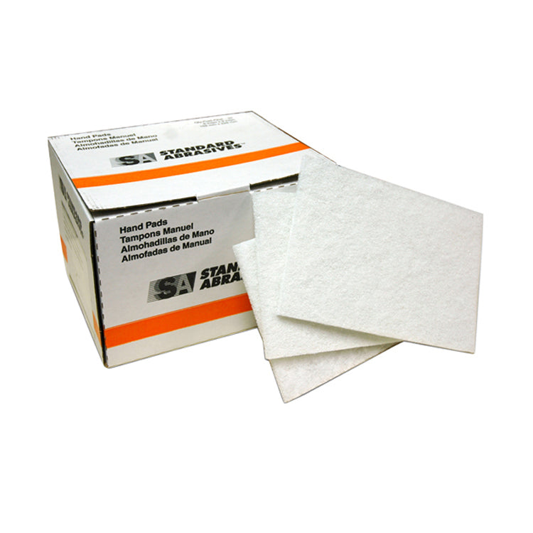 Standard Abrasives 6" x 9" Non Abrasive Scuff Pad White Box of 20