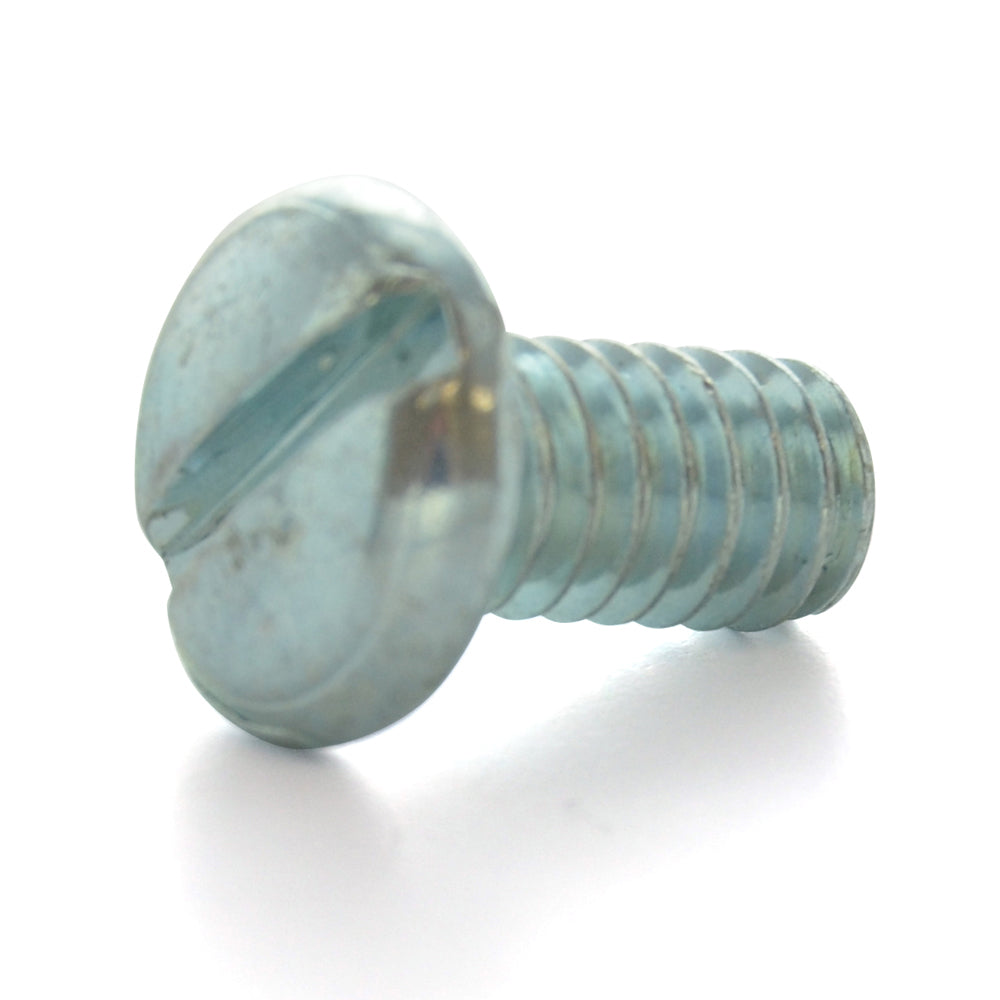 #6-32 x 1/4 Inch Coarse Zinc Plated Steel Slotted Drive Pan Head Machine Screw