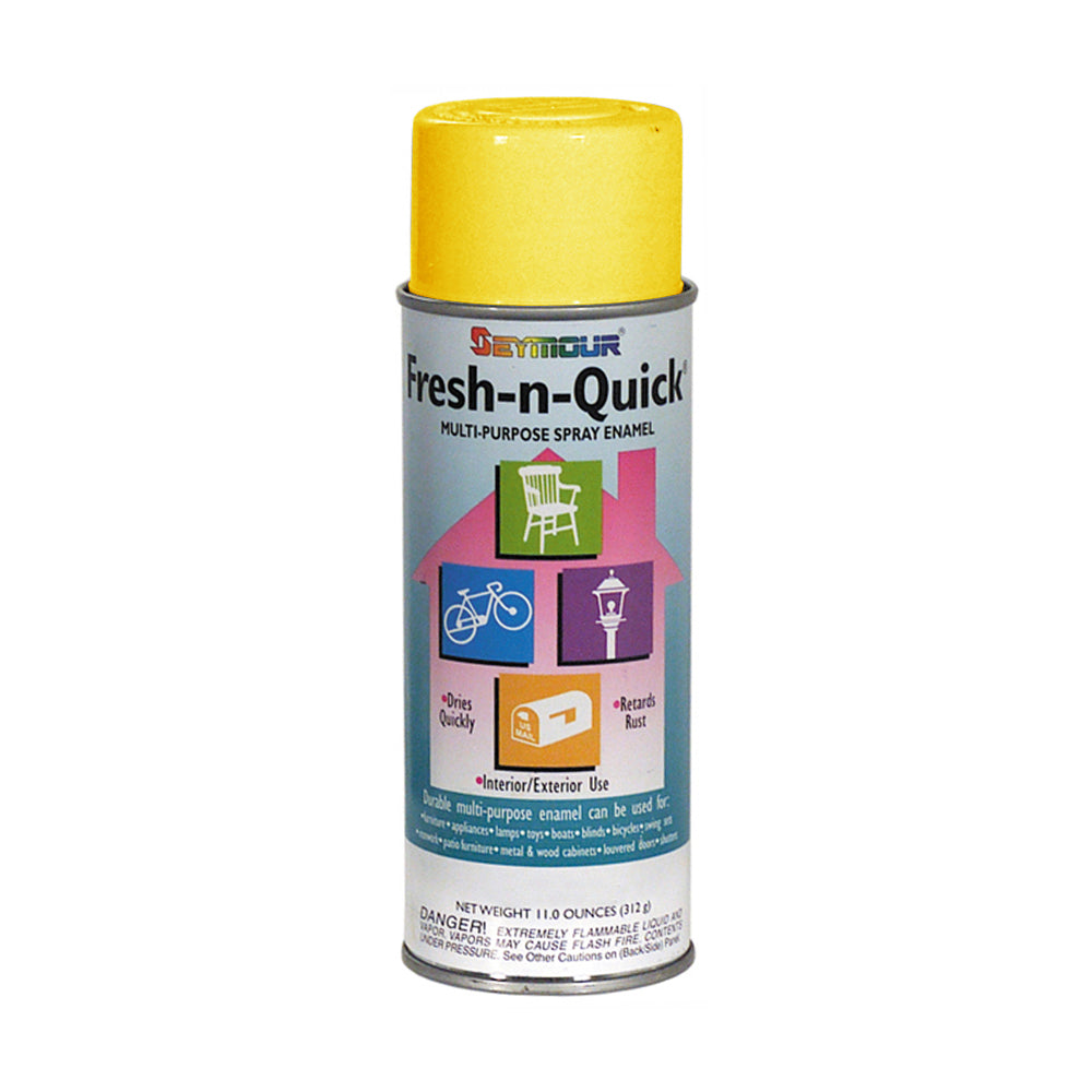 Seymour Economy Fresh N' Quick Gloss Paint Aerosol Yellow - 10 oz