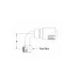 3/8 inch Hose x  11/16X16  O-Ring Face Seal 90 Female Swivel