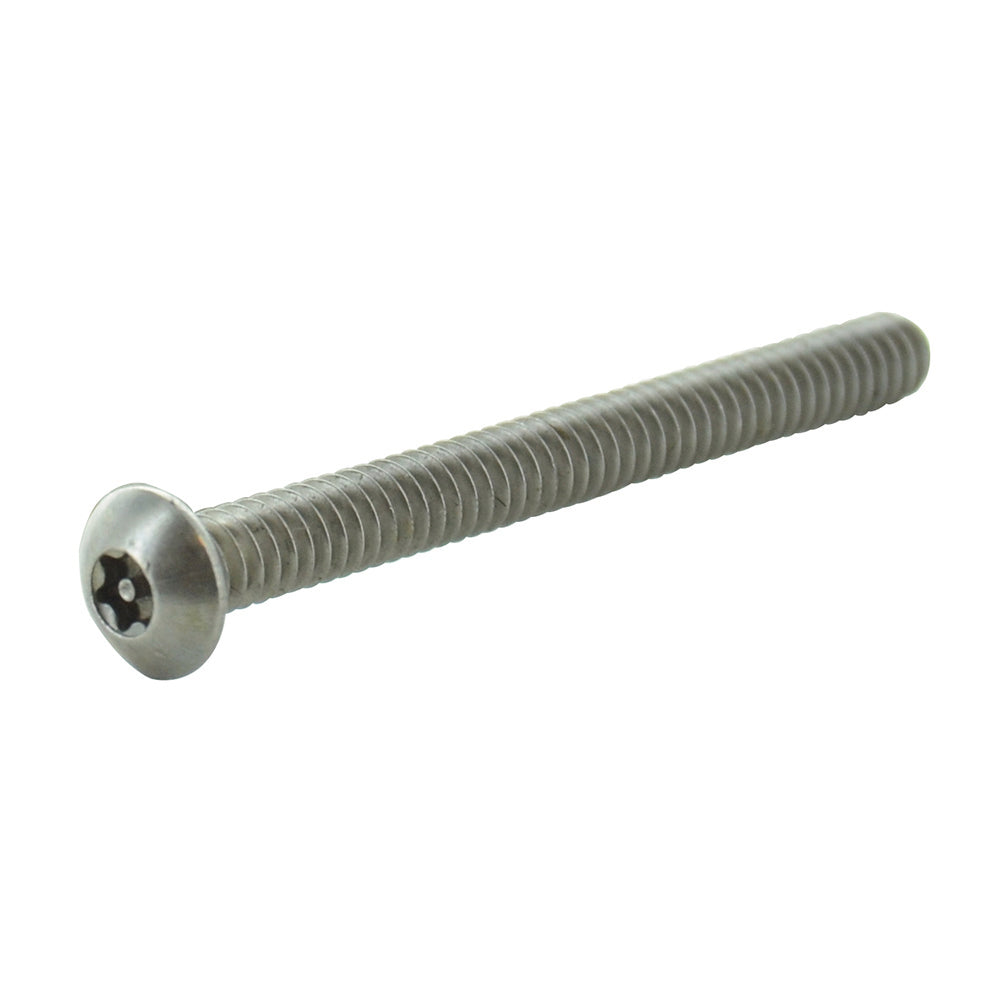 #6-32 x 1-1/2 Inch Stainless Steel Torx Pin Button Head Tamper Resistant Machine Screw