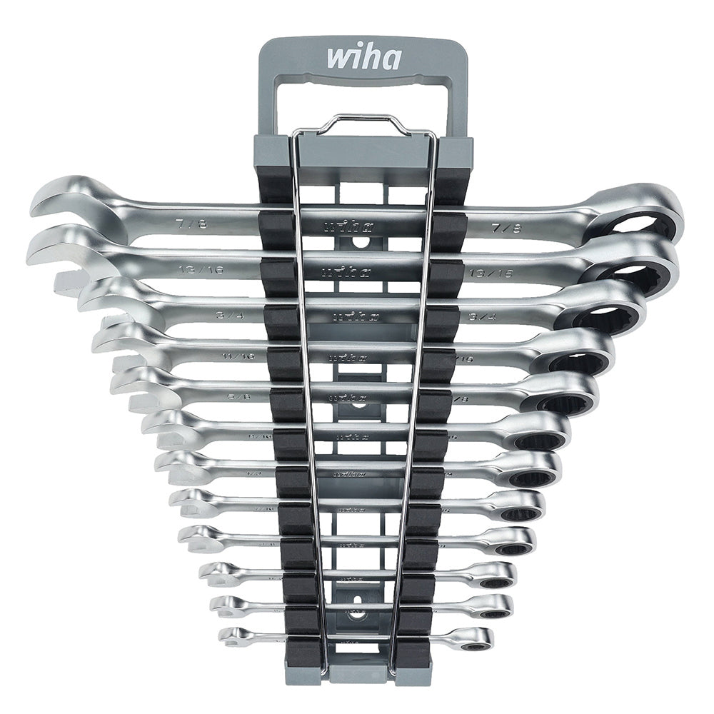 12 Piece Combination Ratchet Wrench Set - SAE
