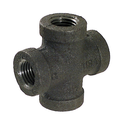3/4 Inch Sch 40 Fnpt Galvanized Welded Malleable Iron Cross Usa