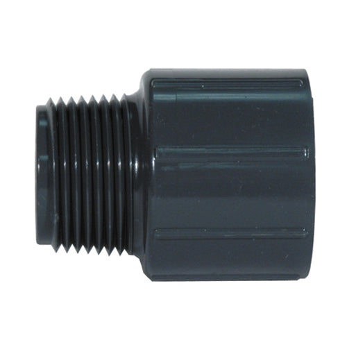 2 Inch Mipt x Socket Sch 80 Dark Gray Pvc Male Adapter