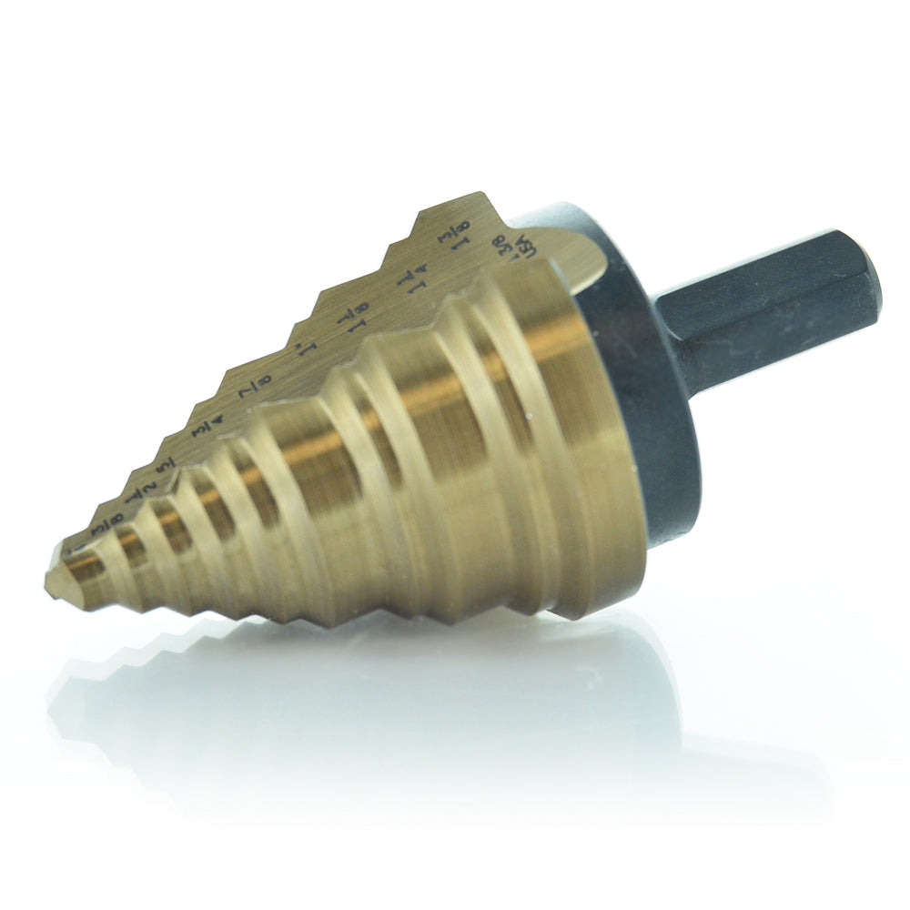 1/4" To 1-3/8" Multi Diameter Step Drill Special Moly Alloy Steel