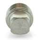 1/4" Schedule 80 316 Stainless Steel Heavy Duty Square Plug