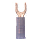 16-14 Gauge Flanged Fork Spade Terminal #10 Stud Nylon Insulated Blue