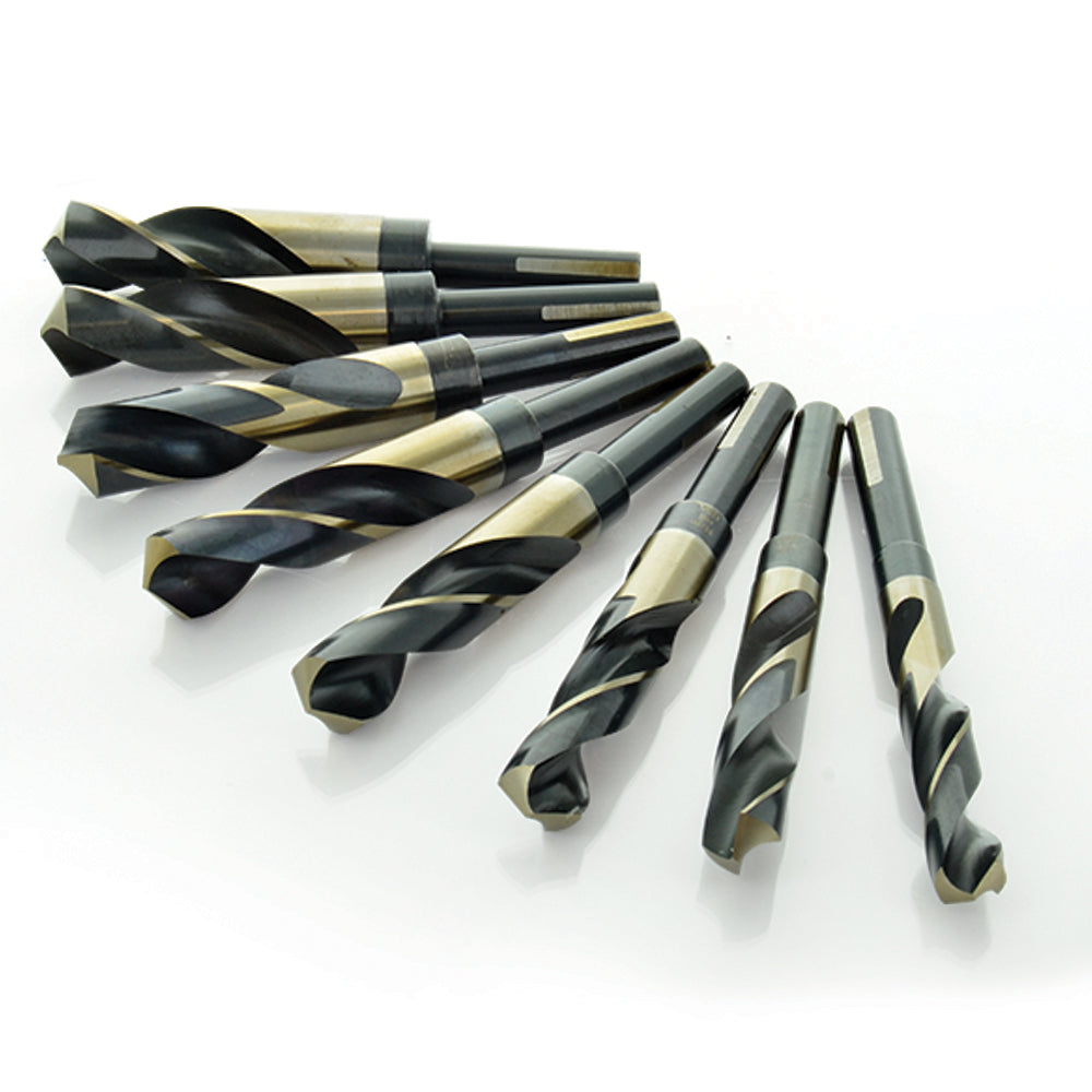 8 Piece High Molybdenum Tool Steel Silver and Deming Drill Bit Set With Plastic Index