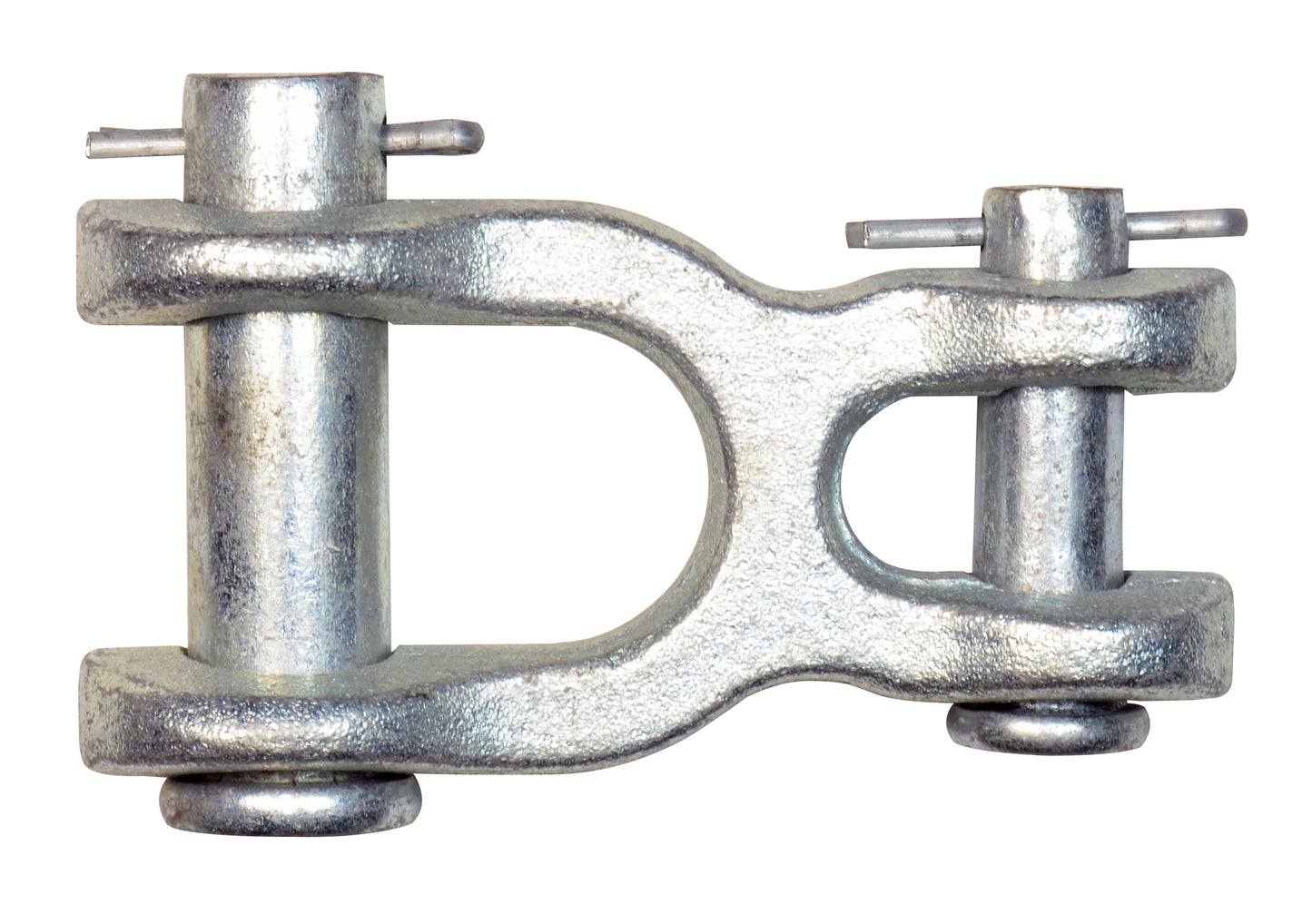 1/4 Inch 2600 Lb Grade 70 Zinc Plated Heat Treated Forged Steel Double Clevis Link