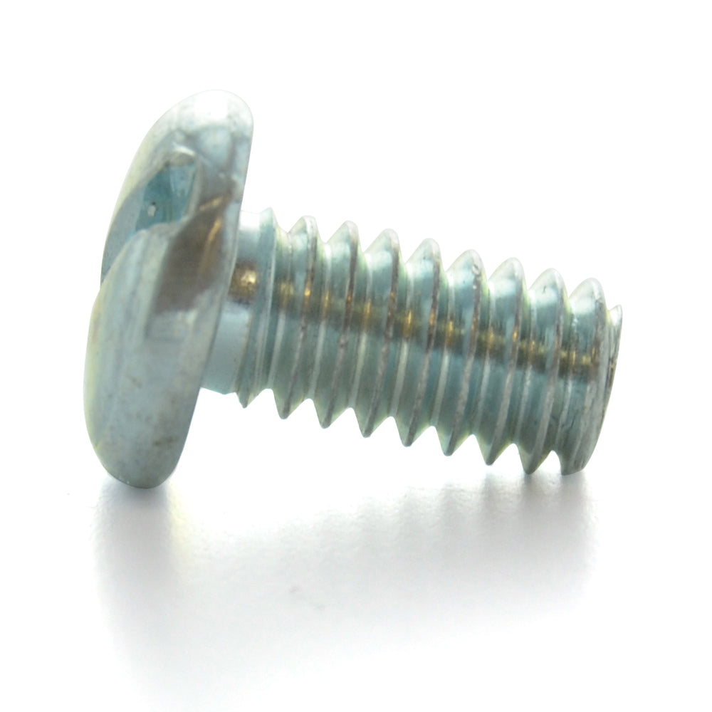 1/4-20 x 1-1/4 Inch Coarse Zinc Plated Steel Slotted Drive Pan Head Machine Screw