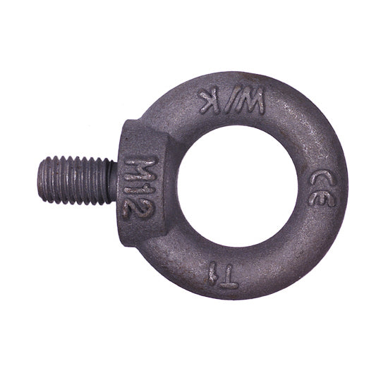 M36 x 4 Self-Colored Forged 1015 Carbon Steel Lifting Eye Bolt With Shoulder