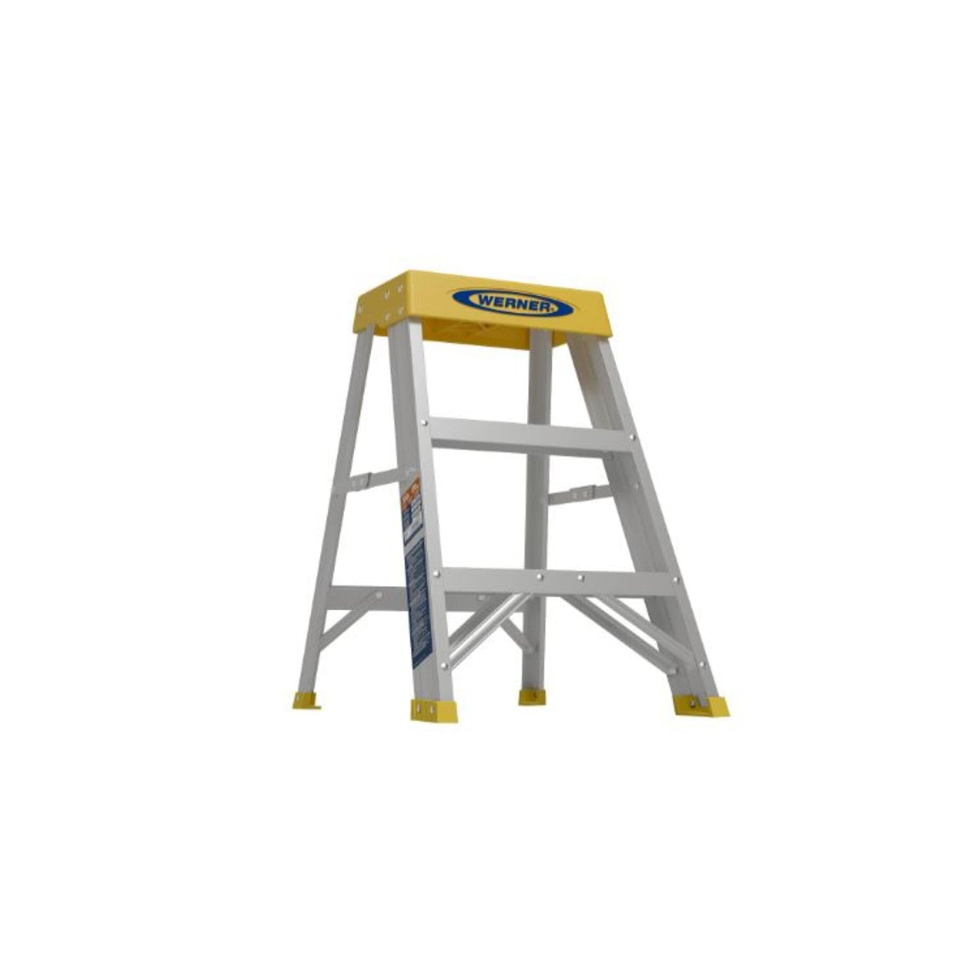 2 Ft. Aluminum Step Ladder (8 Ft. Reach Height) With 300 Lb. Load Capacity Type Ia Duty Rating