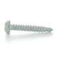 #8 x 1-1/2 Inch Painted Self-Drilling Pan Head Square Drive Screws - White