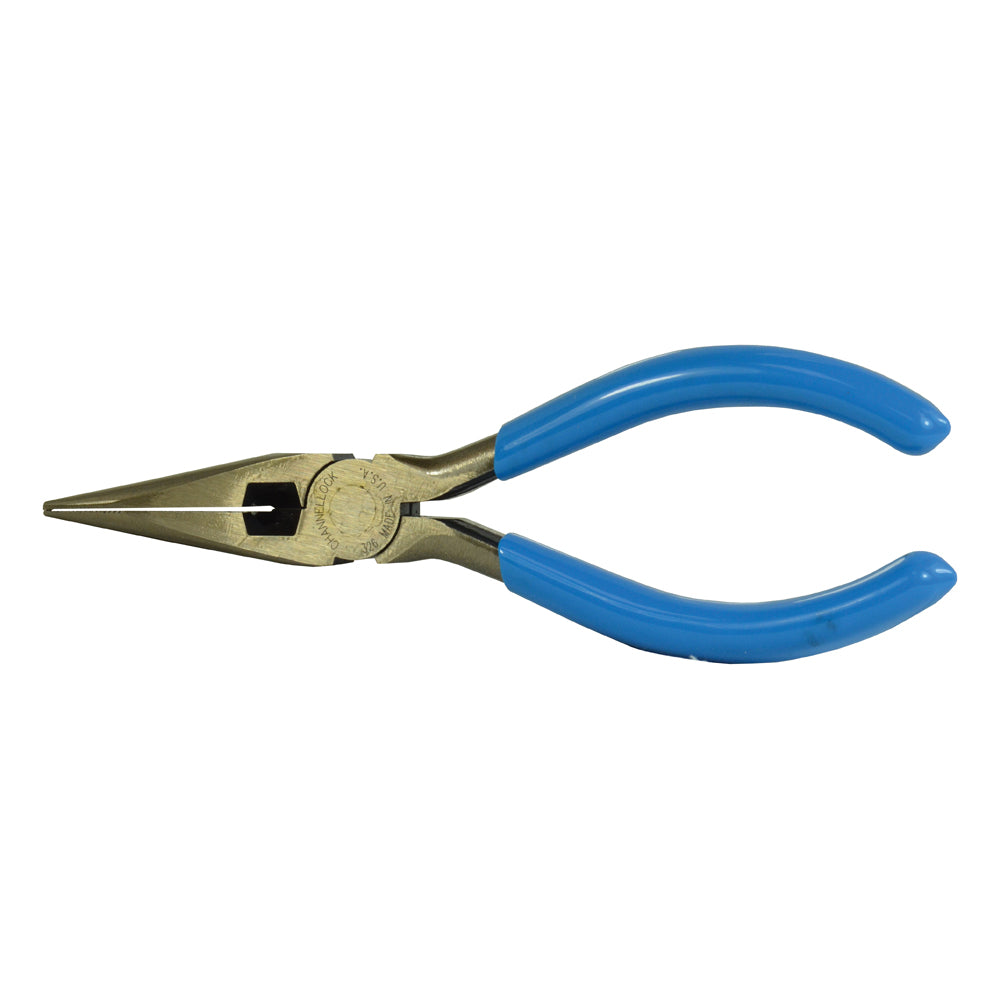 8 Inch Polished Blue High Carbon Steel Jaw Side Cutting Long Nose Plier With Cutter