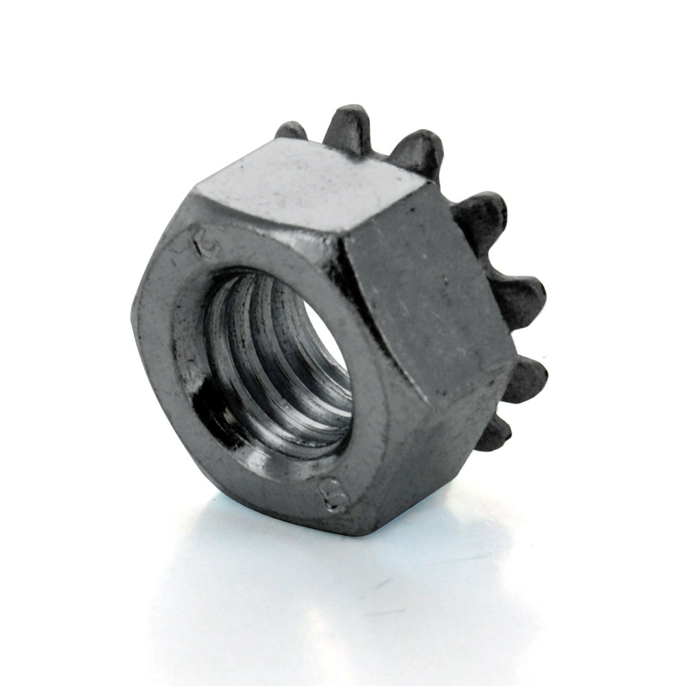 M5 x 0.8 Coarse Zinc Plated Low Carbon Steel Keps Nut