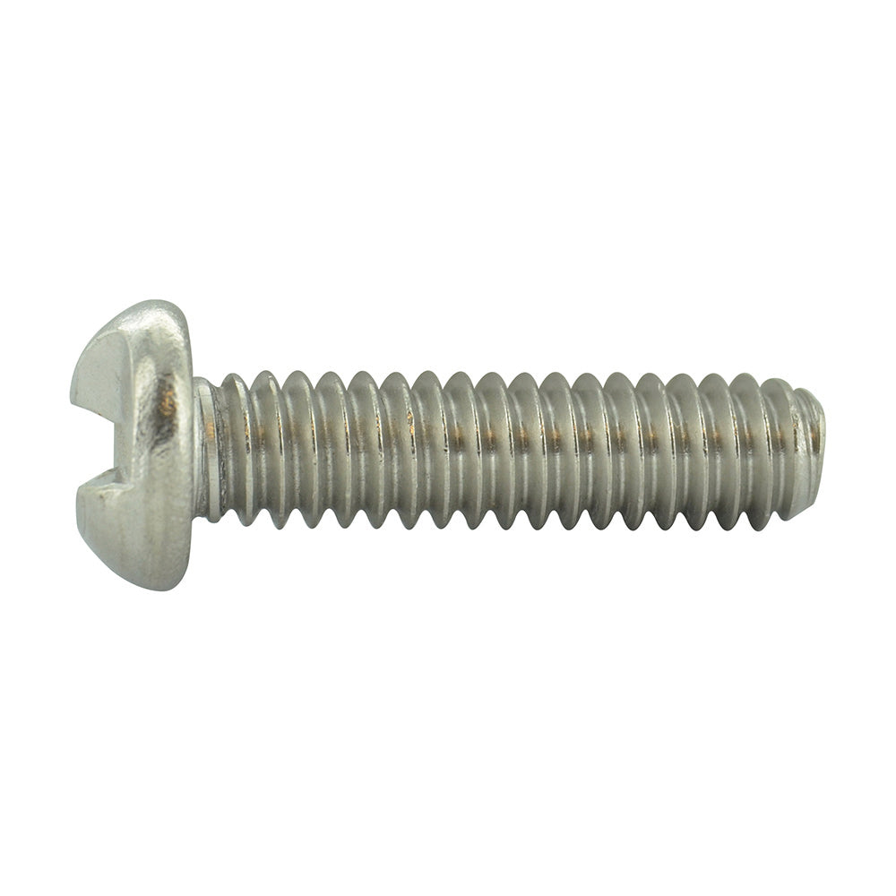 #6-32 x 1 Inch Stainless Steel One-Way Round Head Machine Screw