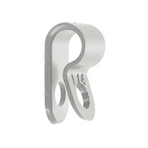 1/4 Inch X 10 White Nylon Cable Clamp