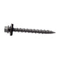 #10 x 2" Unslotted HI-Hex Washer Head Type 17 Screw w/SS Bonded Sealing Washer for Metal to Wood- Weather Coated