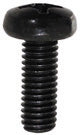 M6 x 1 x 16 mm Pan Head Phillips Drive Black Zinc Steel Machine Screw