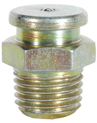 1/4-18 Zinc Yellow Steel Straight Button Head Heritage Grease Fitting