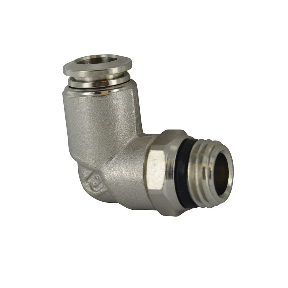 1/8 Inch Tube x 1/8 Inch Pipe Male Swivel Elbow - Universal Thread