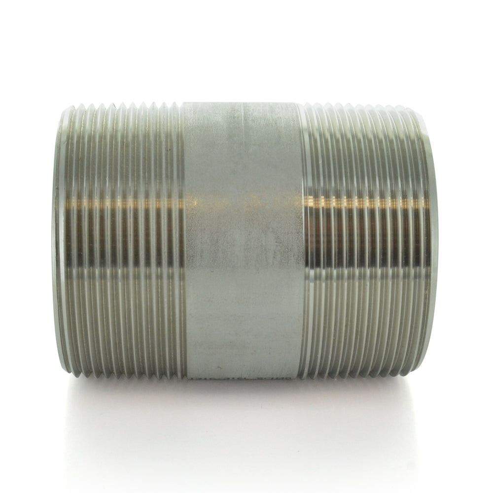 2" X 5" Schedule 40 NPT 316 Stainless Steel Pipe Nipple