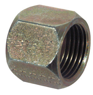 1/2 Inch 10000 psi Zinc Plated Yellow Dichromate Carbon Steel Jic 37 Degree Adapter - Cap