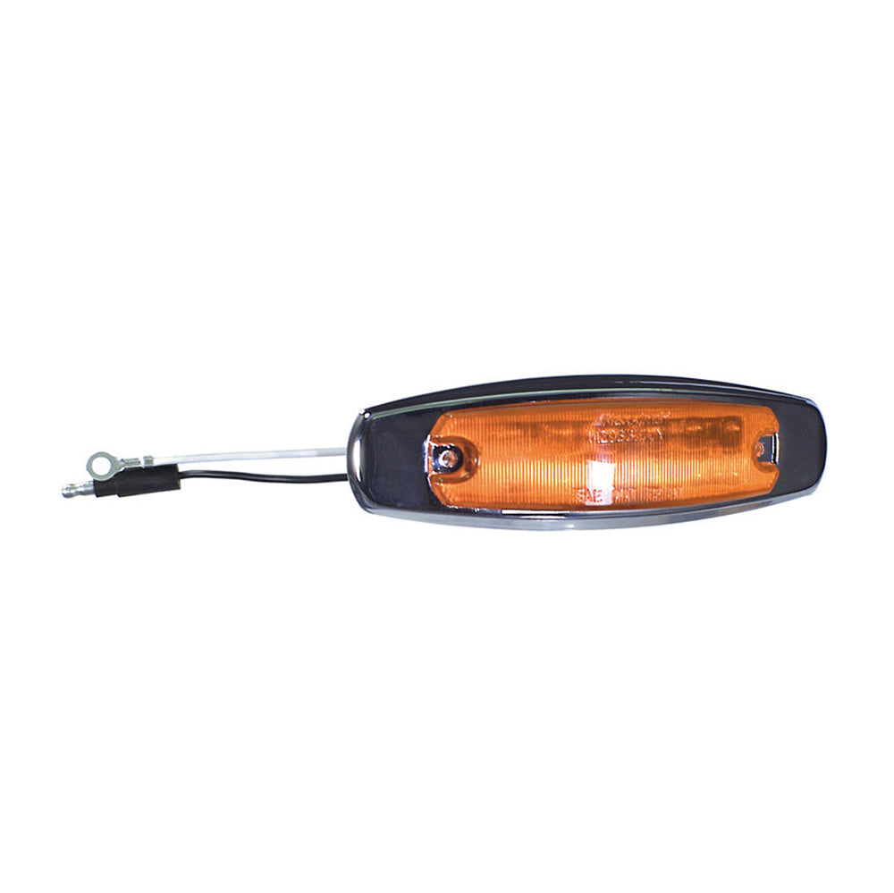 6-1/4 Inch x 1-7/8 Inch Peterbuilt Style Led Clearance Marker Amber