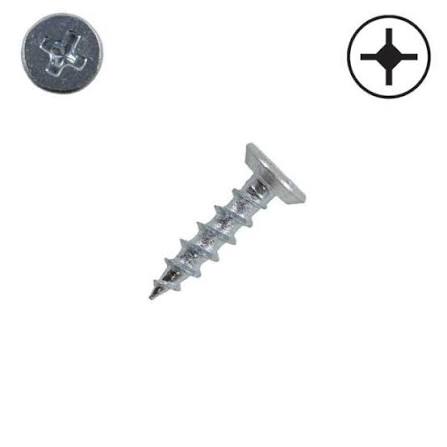 #10-12 x 3/4 Inch Plain 18-8 (A2) Stainless Steel Flat - Countersunk Head Type-A Self-Tapping Sheet Metal Screw Undercut