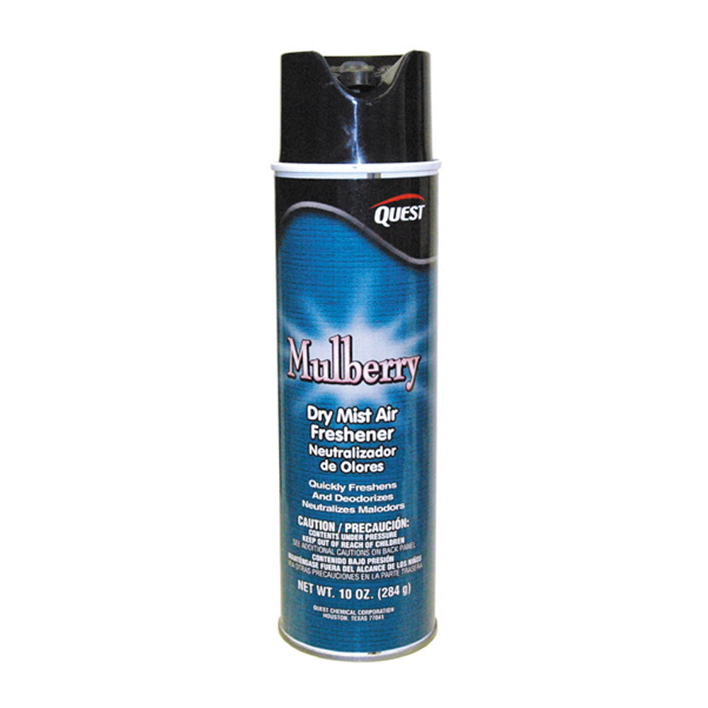 10 oz Quest Dry Spray Air and Fabric Deodorant Mulberry Aerosol