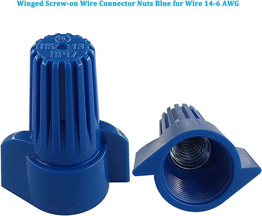 14-6 Awg Blue Winged Wire Connector