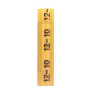 12-10 Gauge Butt Connector Nylon Insulated Yellow