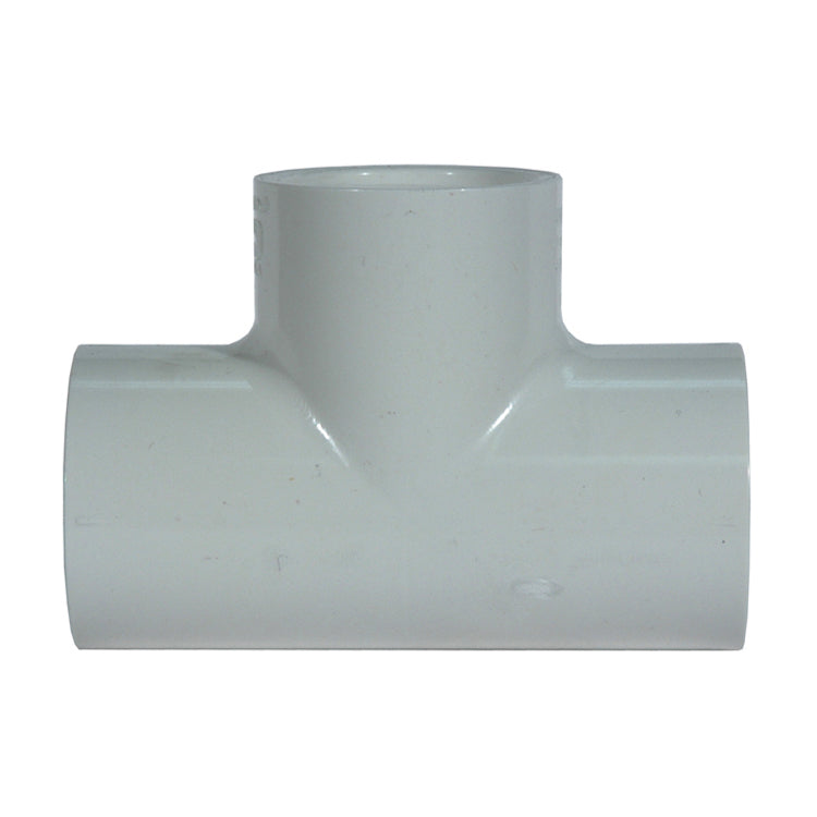 1-1/2 Inch Socket x Fipt Sch 40 White Pvc Tee