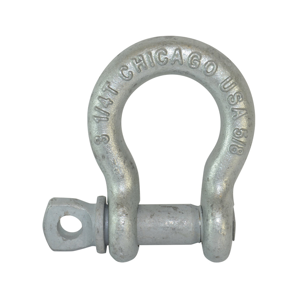 1/4 Inch 1/2 Ton Screw Pin Galvanized Drop Forged Carbon Steel Anchor Shackle