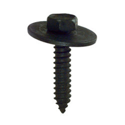 M6.3 x 1.81 x 25 mm Black Phosphate Steel Ab Point Hex Head Self Tapping Screw With Free Spinning Washer