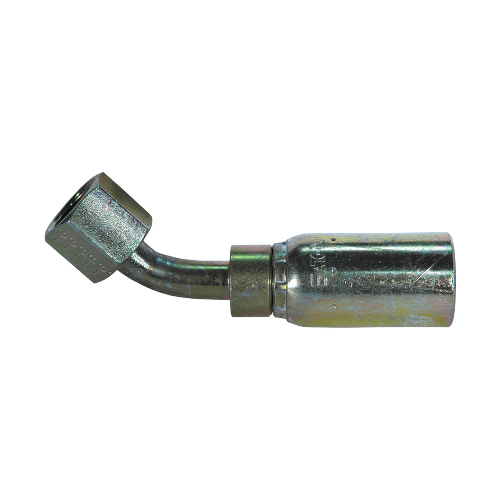 Female JIC Swivel 45 Elbow 1/4 Inch Hose X 5/16 Inch Tube